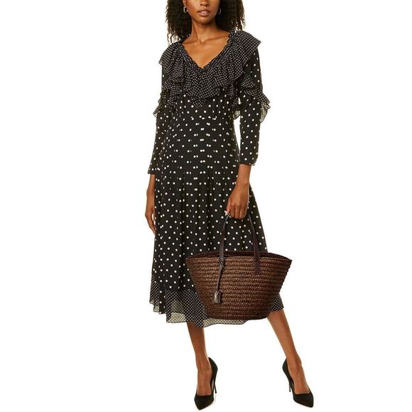 Saint Laurent Logo Raffia Tote, Brown - Picture 4 of 4